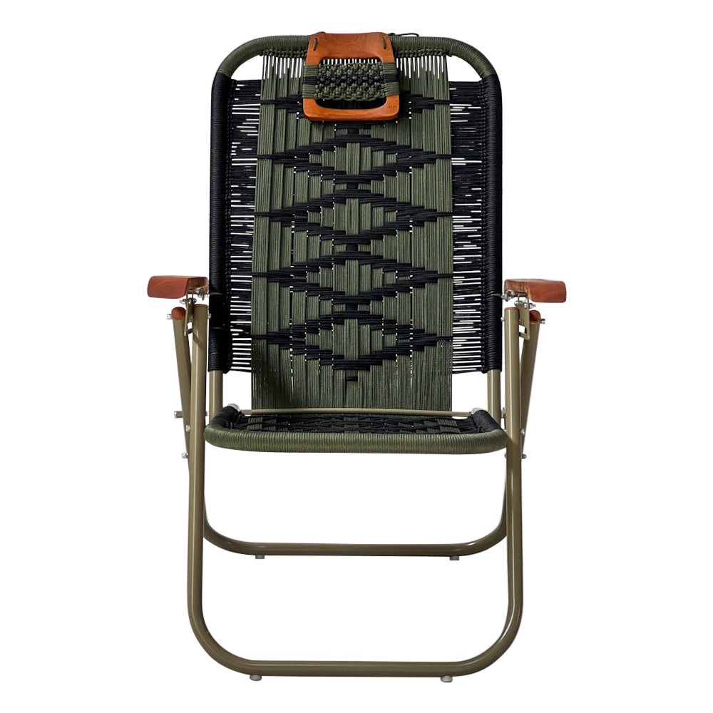 Reclining beach arm chair Japú - Trama 3 - Outdoor area - Dengô Brasil For Sale
