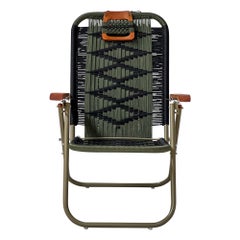 Reclining beach arm chair Japú - Trama 3 - Outdoor area - Dengô Brasil
