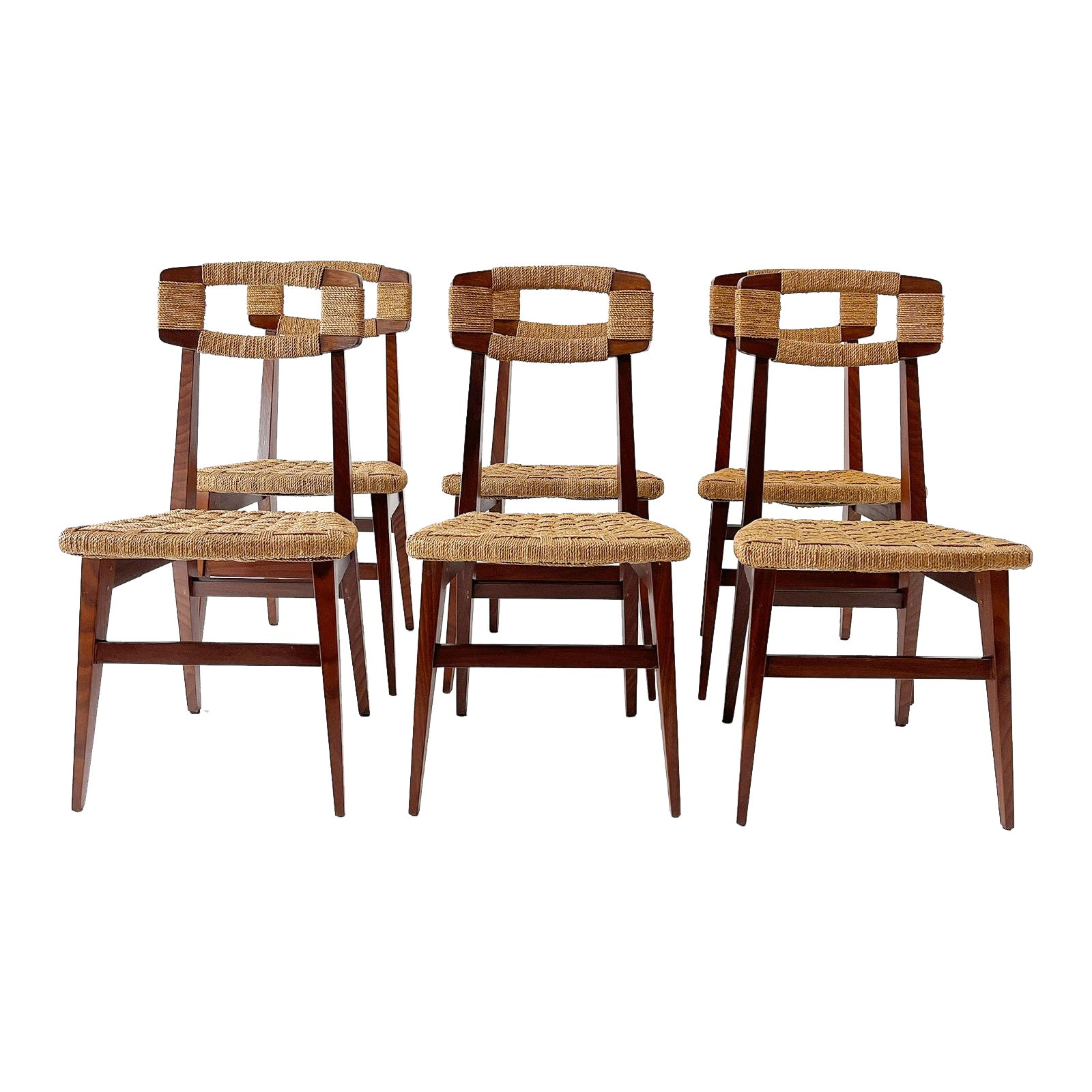 Set of Six Danish Chairs, Denmark 1950s