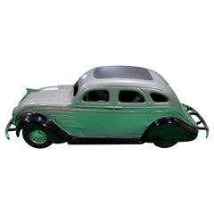 Vintage Restored Cor-Cor Pressed Steel Art Deco Toy Car 1934 Chrysler Airflow