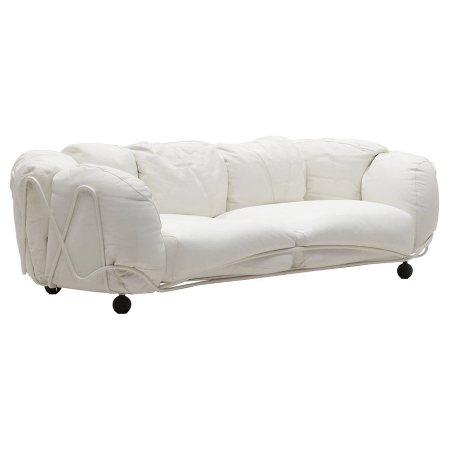 Rare Corbeille lounge sofa by Francesco Binfaré for Edra, Italy. For Sale