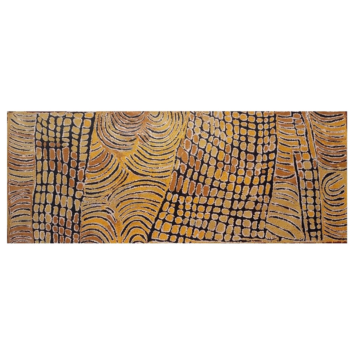 Peinture aborigène de Tjunkiya Napaltjarri (1927-2009)