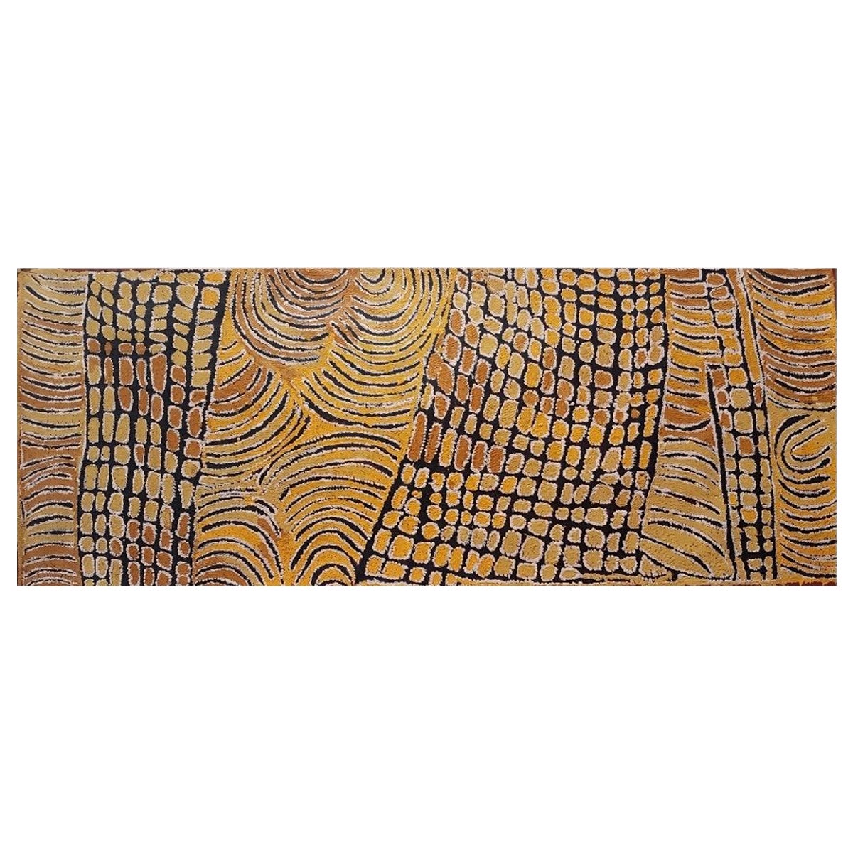 Pintura aborigen de Tjunkiya Napaltjarri (1927-2009)