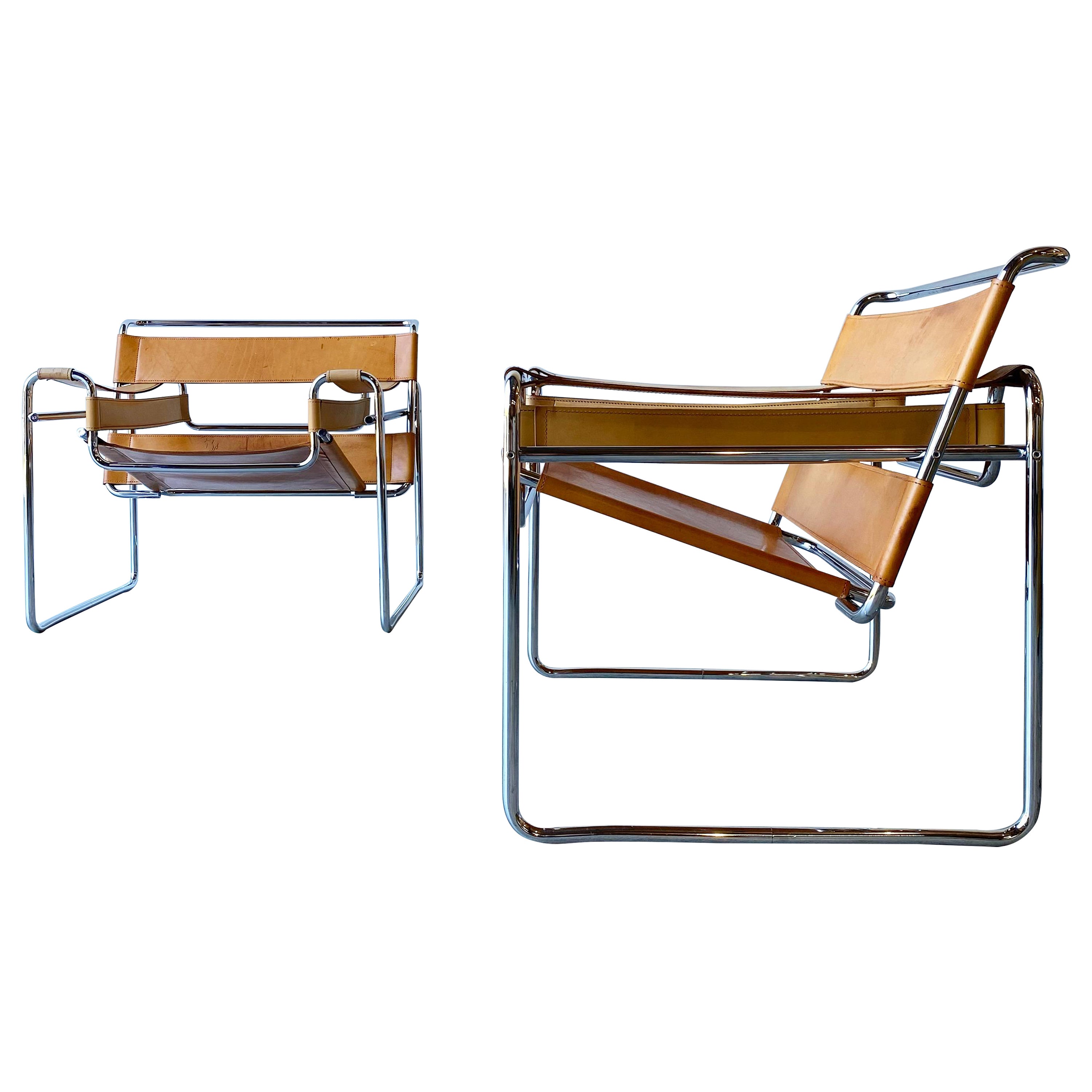 Marcel Breuer Wassily Chairs, a Pair