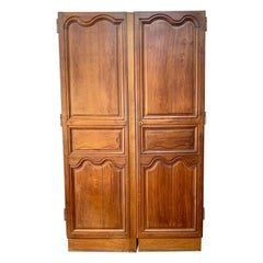 19th Century French Armoire Doors - a Pair