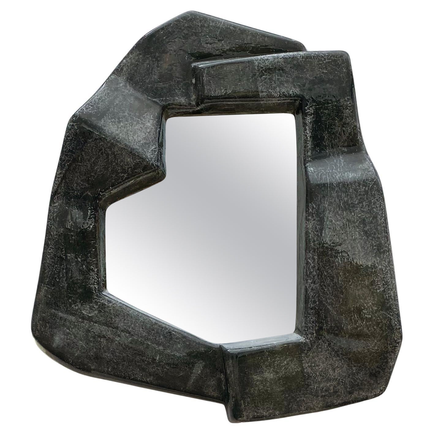 Narcissi wall mirror by VAVA Objects, fiberglass mirror handcrafted in Sweden For Sale