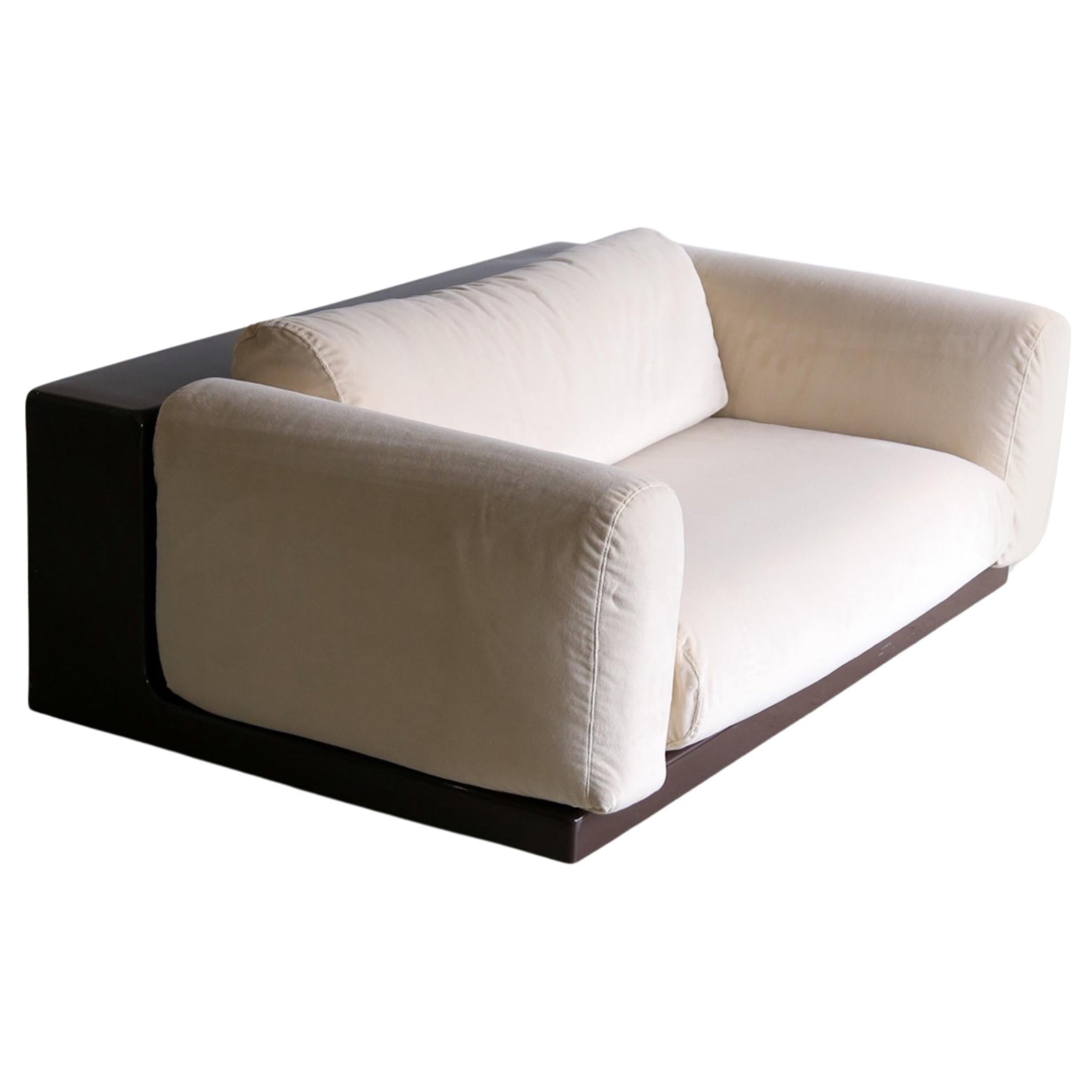 Mid Century Modern Gradual Sofa mit braunem Sockel von Cini Boeri für Knoll
