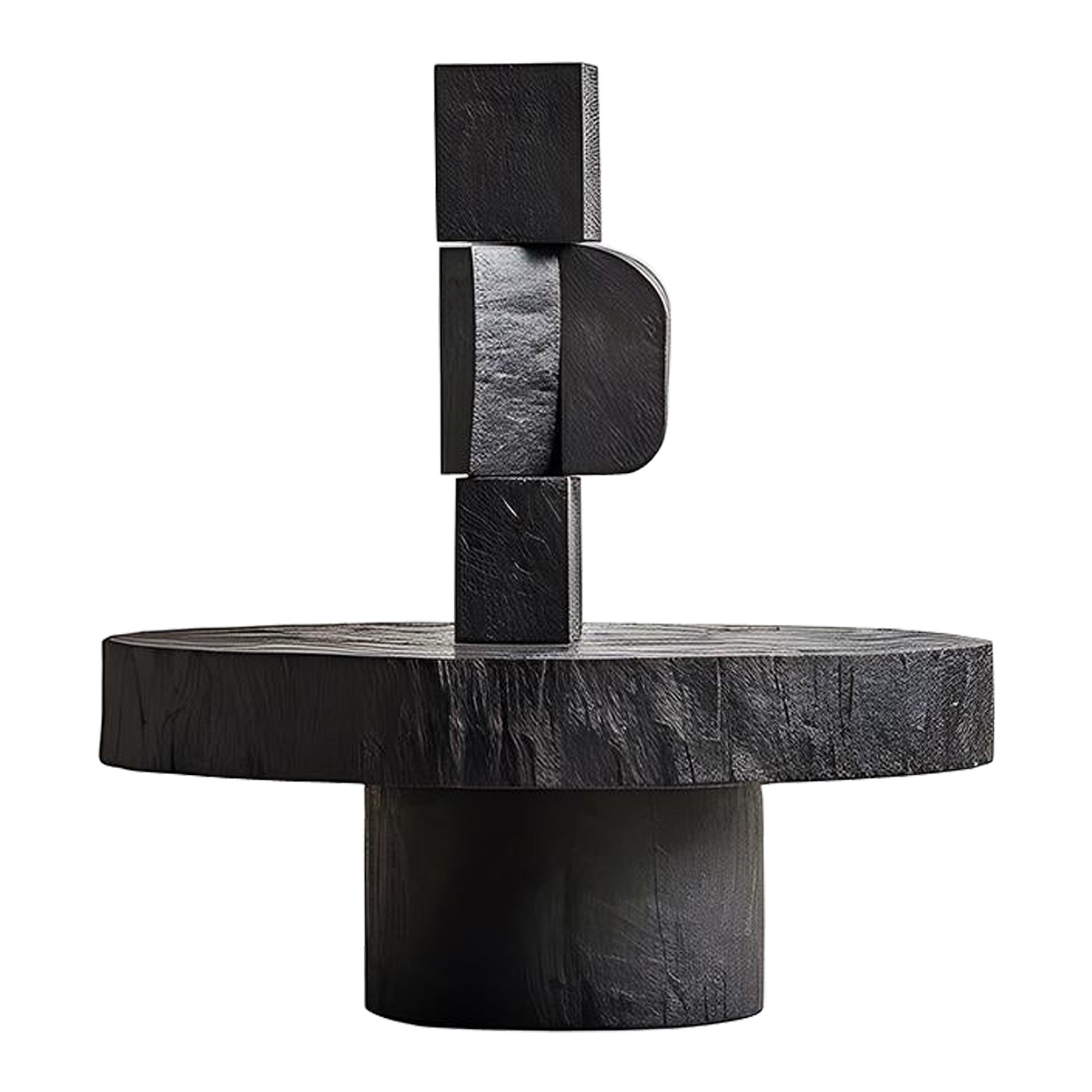 Unseen Force n° 3 de Joel Escalona, magistrale sculpture de table basse en chêne massif