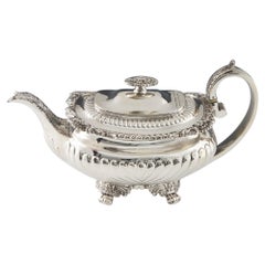 Antique Sterling Silver Regency Period Teapot Joseph Angell London 1820