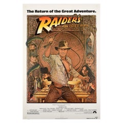 Original Vintage Movie Poster Indiana Jones Raiders Of The Lost Ark Adventure