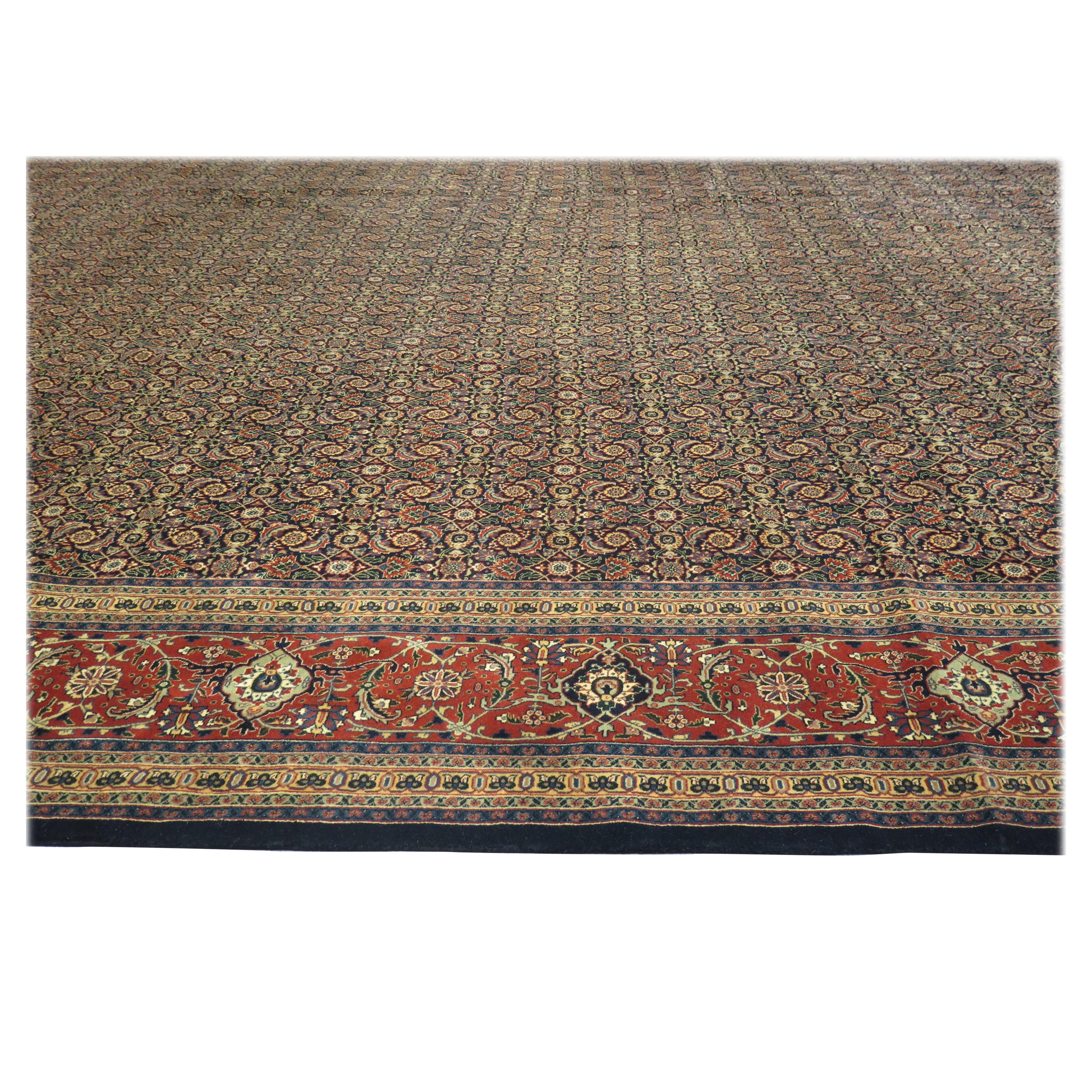 Indo-Tabriz-Teppich im Vintage-Stil