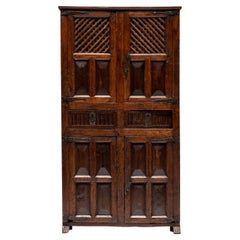 Armadio da dispensa rustico in Wood Wood, Spagna, 1800