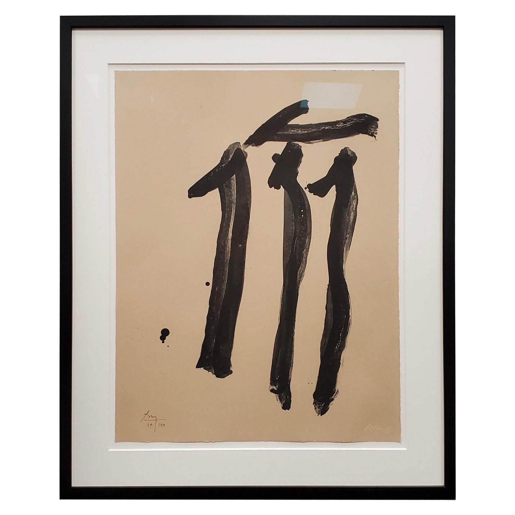 1979 Robert Motherwell Dalton Druck 34/150 Gerahmt im Angebot