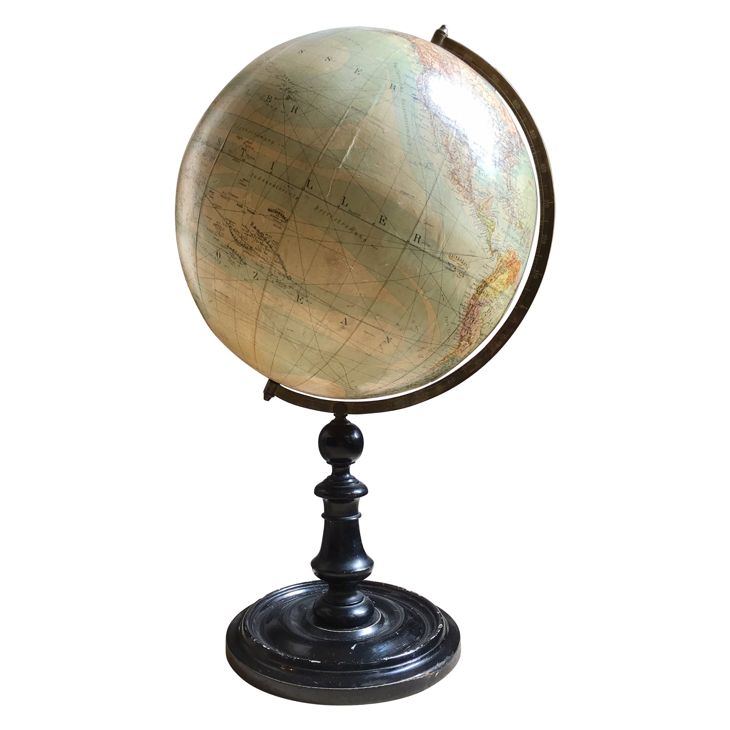 20th Century Terrestrial Globe by Peter J. Oestergaard For Sale