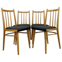 Set of 4 Vintage Czech Mid Century Modern Dining Chairs