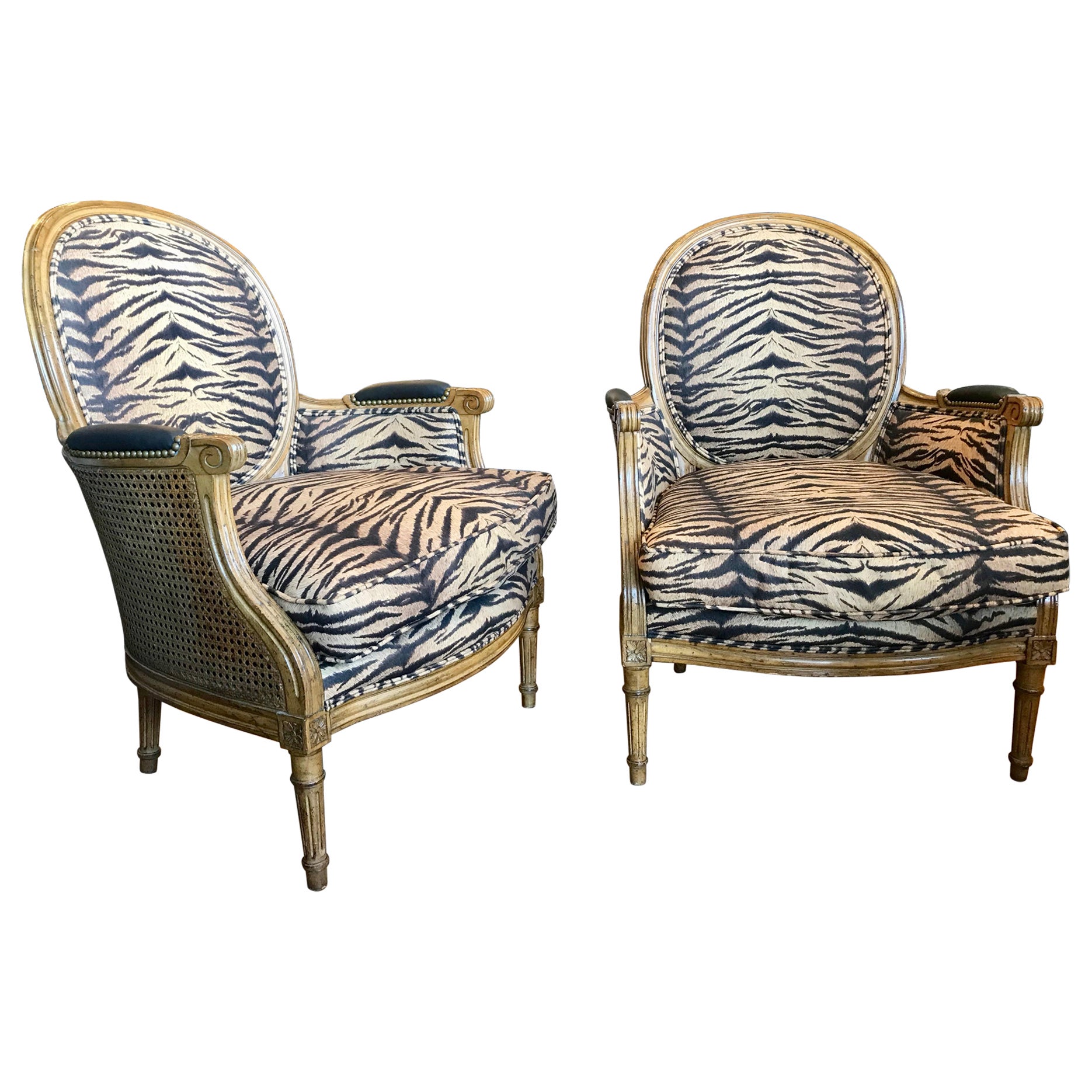 Pair of Louis XVI Style Bergers  For Sale