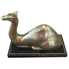 Retro Camel Figurine Mid Century Modern Decor