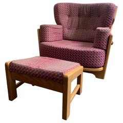 GUILLERME ET CHAMBRON armchair in oak