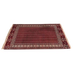 Tapis Bokhara persan tribal noué à la main, taille de pièce