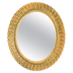 Italian Hollywood Regency Style Gilt Wood Mirror