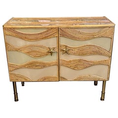 Custom Made Italian Murano Glass Cabinet