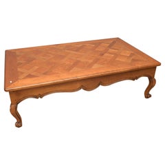 Used A Rectangular French Provincial Style Parquetry Coffee Table