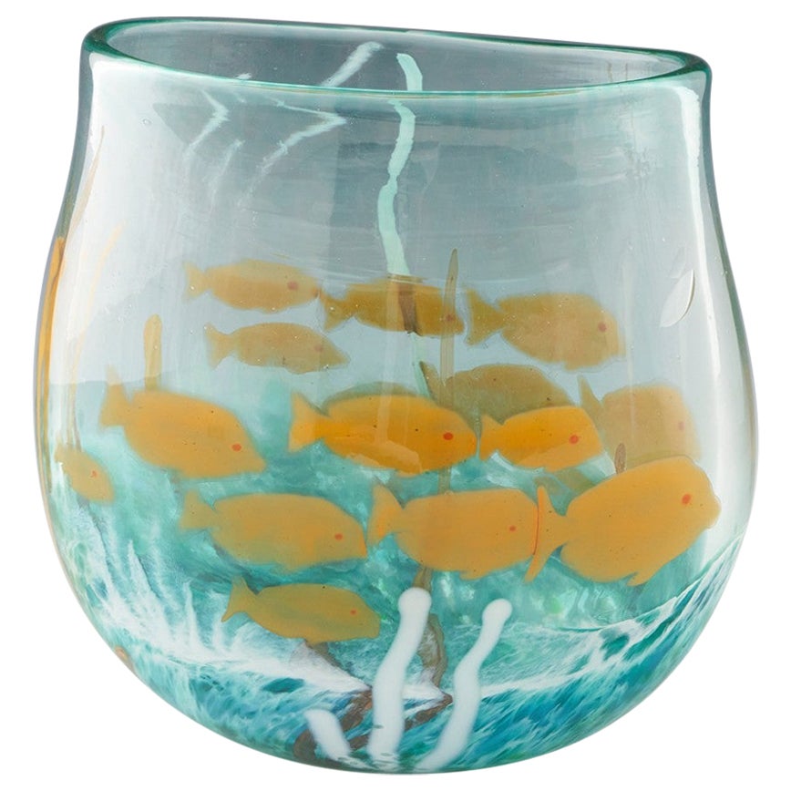 Large Siddy Langley Reef Graal Vase 2004 For Sale