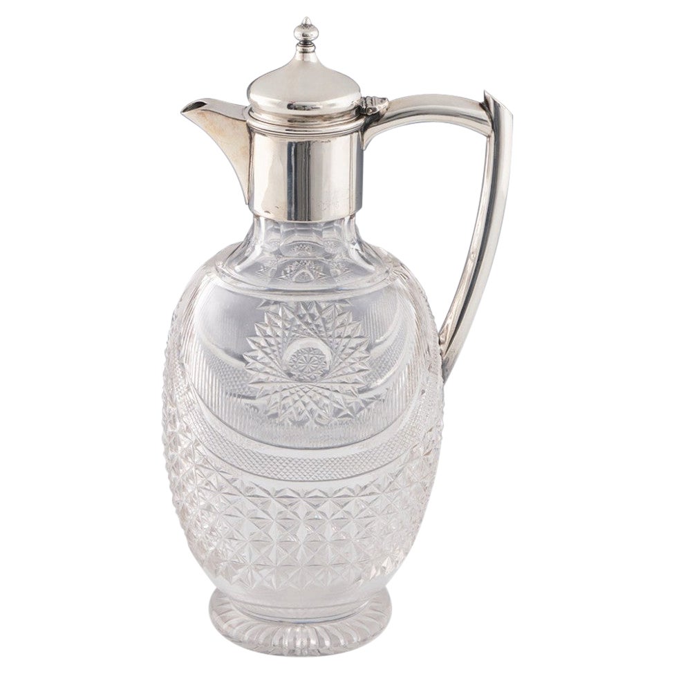 Silver Topped Claret Jug Sheffield 1907