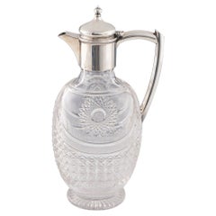 Used Silver Topped Claret Jug Sheffield 1907