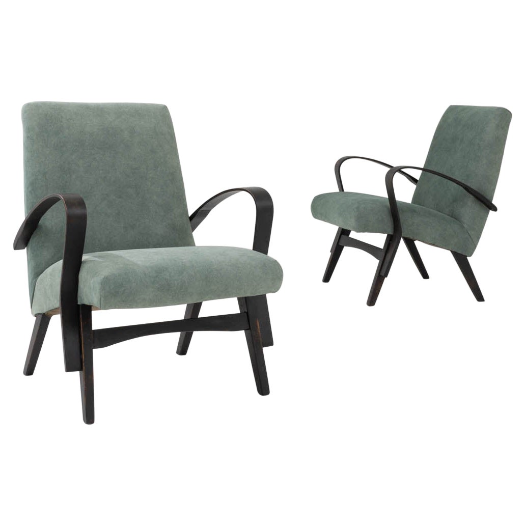 Vintage Czech Armchairs by Tatra, A Pair For Sale