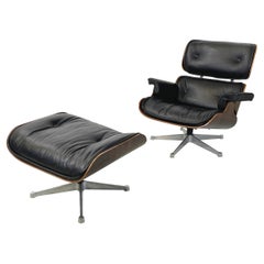 Usa modern Armchair and ottoman 670 671 by Eames for Herman Miller, 1970s