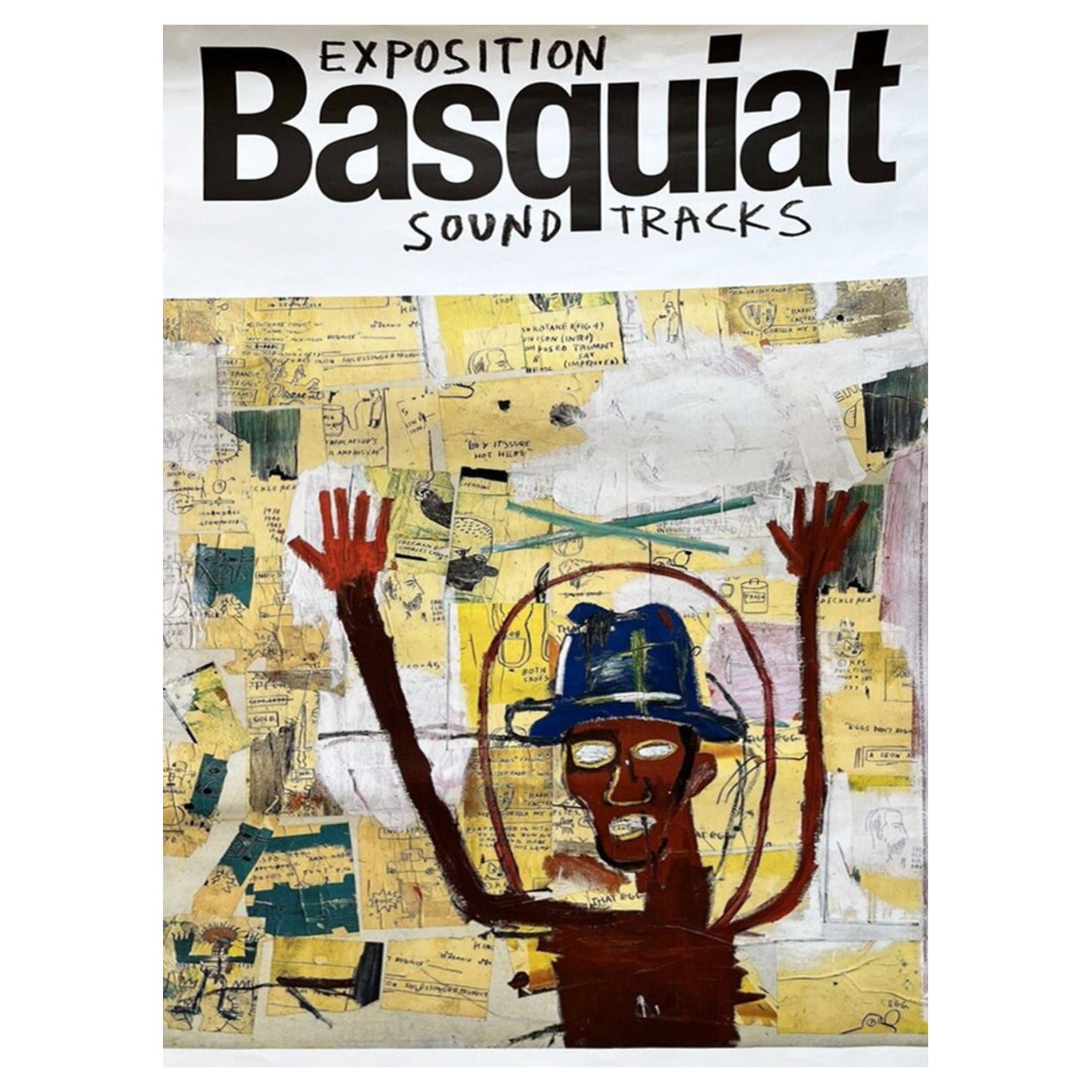 2022 Jean-Michel Basquiat - Soundtracks - Philharmonie de Paris - Affiche originale en vente