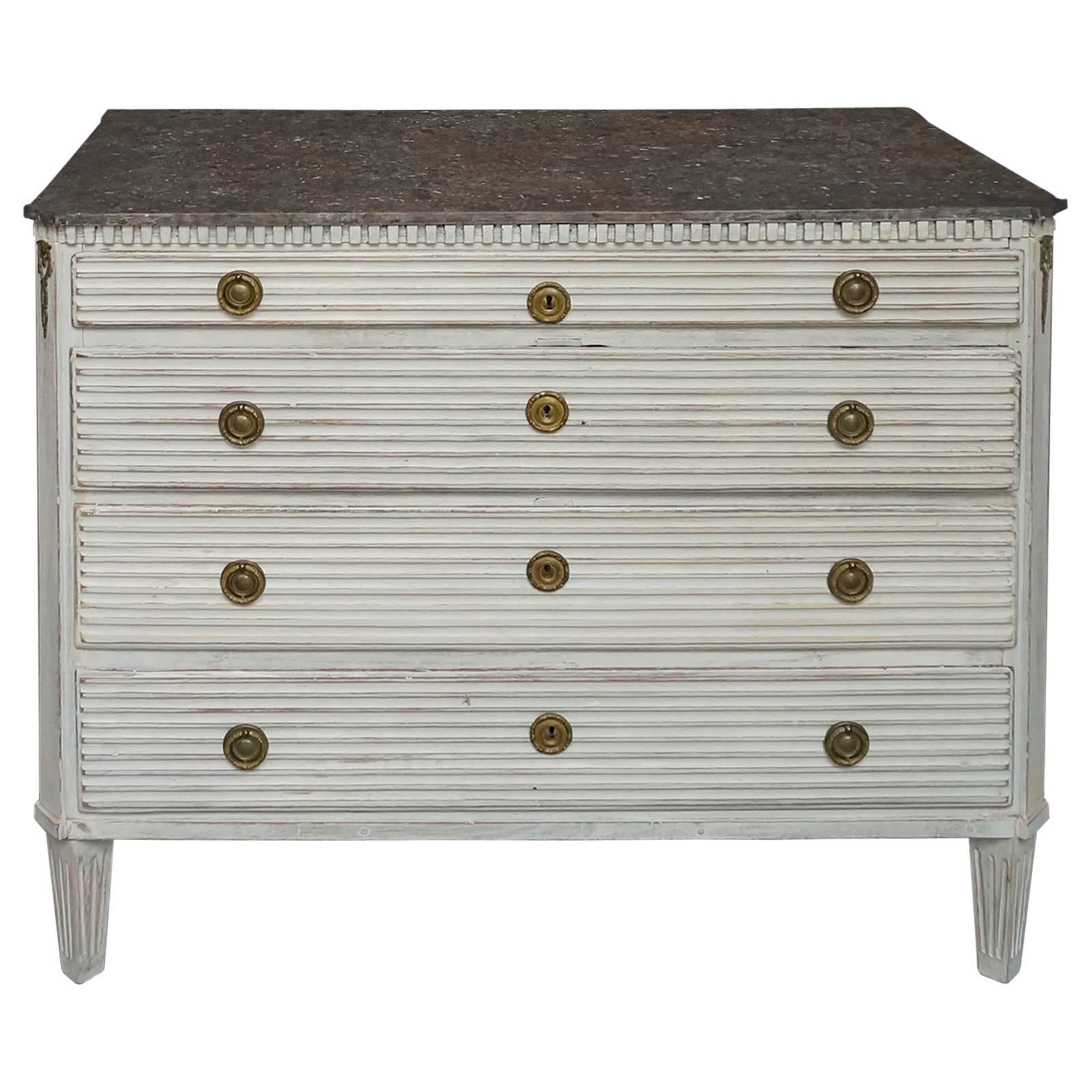 Period Gustavian Chest of Drawers For Sale