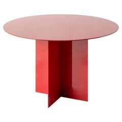 Across Large Round Red Coffee Table by Secondome Edizioni