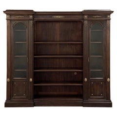 19th Century French Louis XVI Neoclassical Mahogany Bookcase ~ Bibliotheque