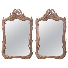 Pair of Italian Gilt Mirrors in the Style of Hollywood Regency