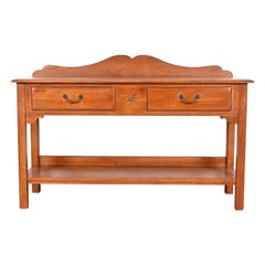 American Colonial Style Maple Sideboard Buffet Server