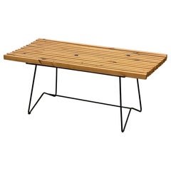 Vintage Studio Made Slat Bench