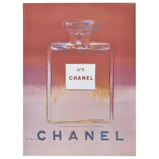 2001 Chanel No.5 - Pink Original Vintage Poster For Sale at 1stDibs