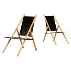 70s Yrjo Wihermheimo & Rudi Merz ‘pinna’ chair for Korkeakosko OY set/2