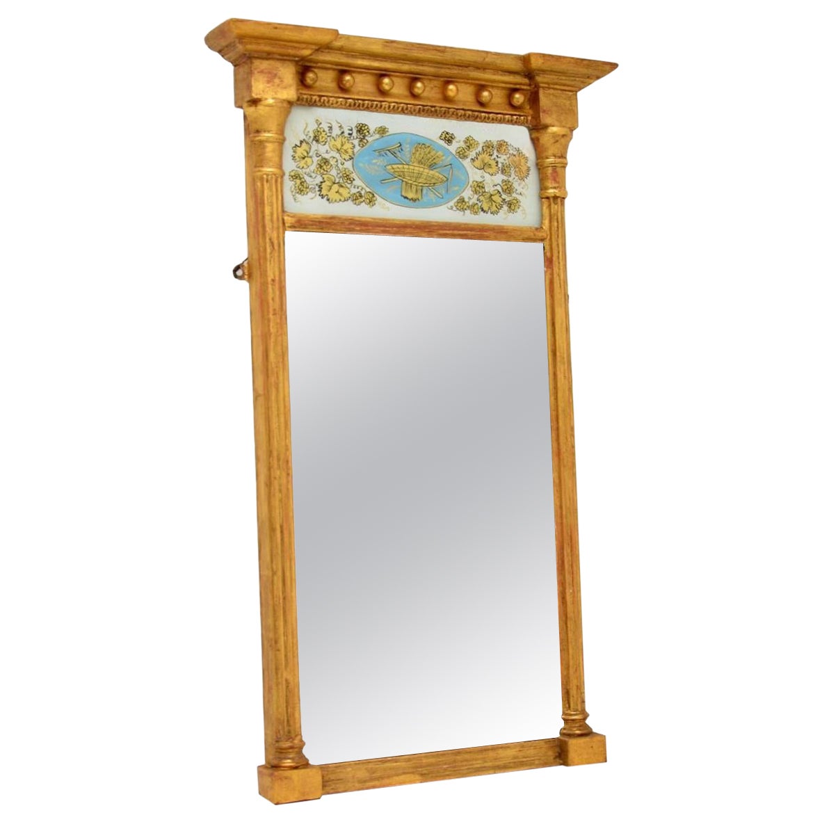 Antique Regency Giltwood Mirror (miroir en bois doré) en vente