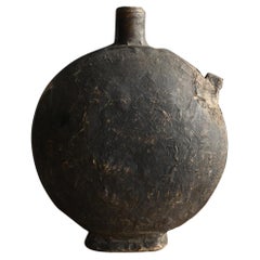 Vase en papier antique coréen/19e siècle/Wabi-Sabi Objects/Joseon Dynasty