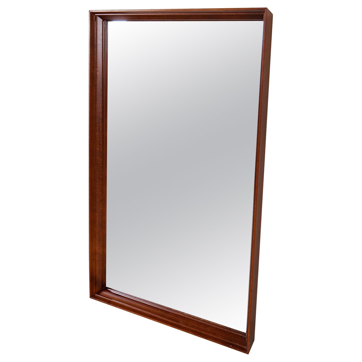 Midcentury Modern Large  Mirror in Walnut, Sweden, 1960s