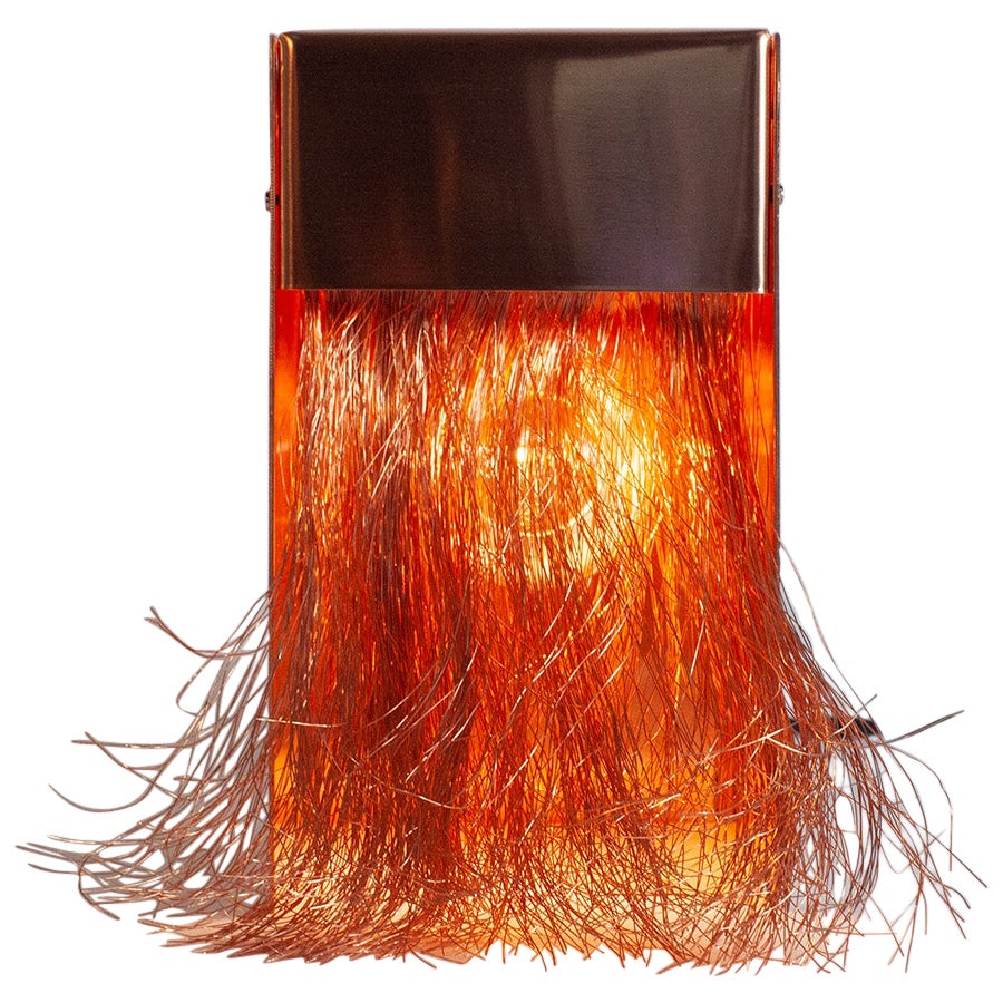 Copper Hair Lamp by Danish Artist Christine Roland 