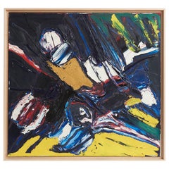 Peinture abstraite de Bengt Åberg (1941-2015)