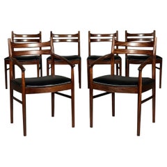 Ensemble de 6 chaises de salle à manger en bois de rose par McIntosh