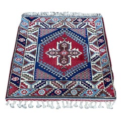 Tapis carré turc d'Anatolie vintage fait à la main 3' x 3.1, 1970 - 1S01