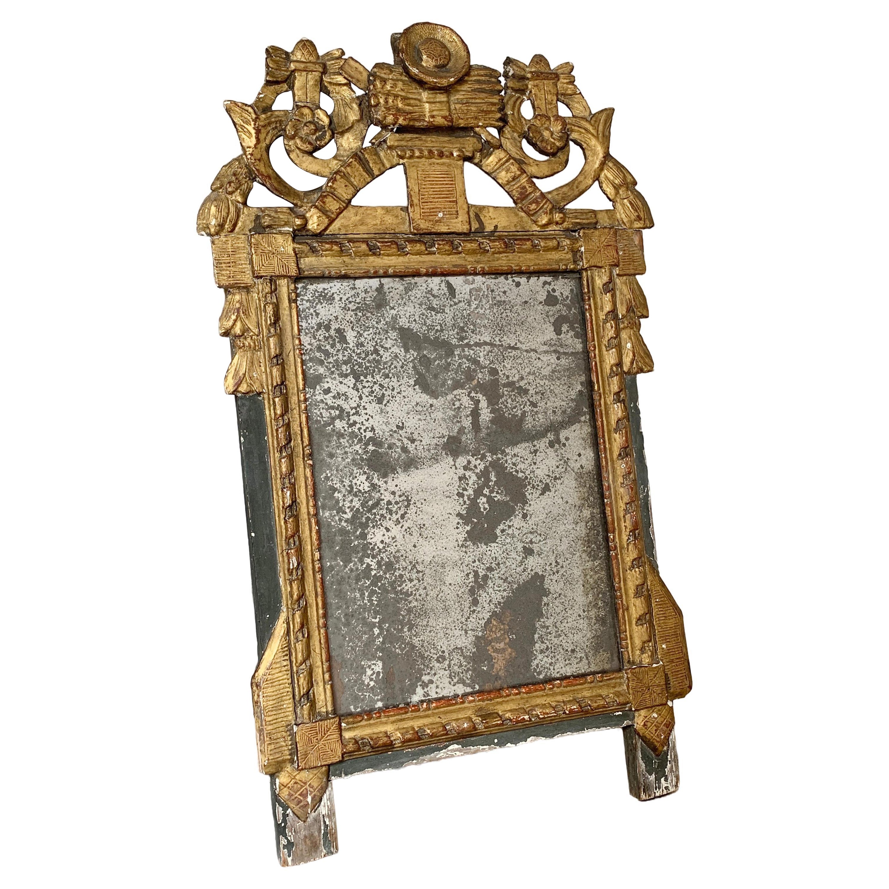 Petit miroir Louis XVI  en vente