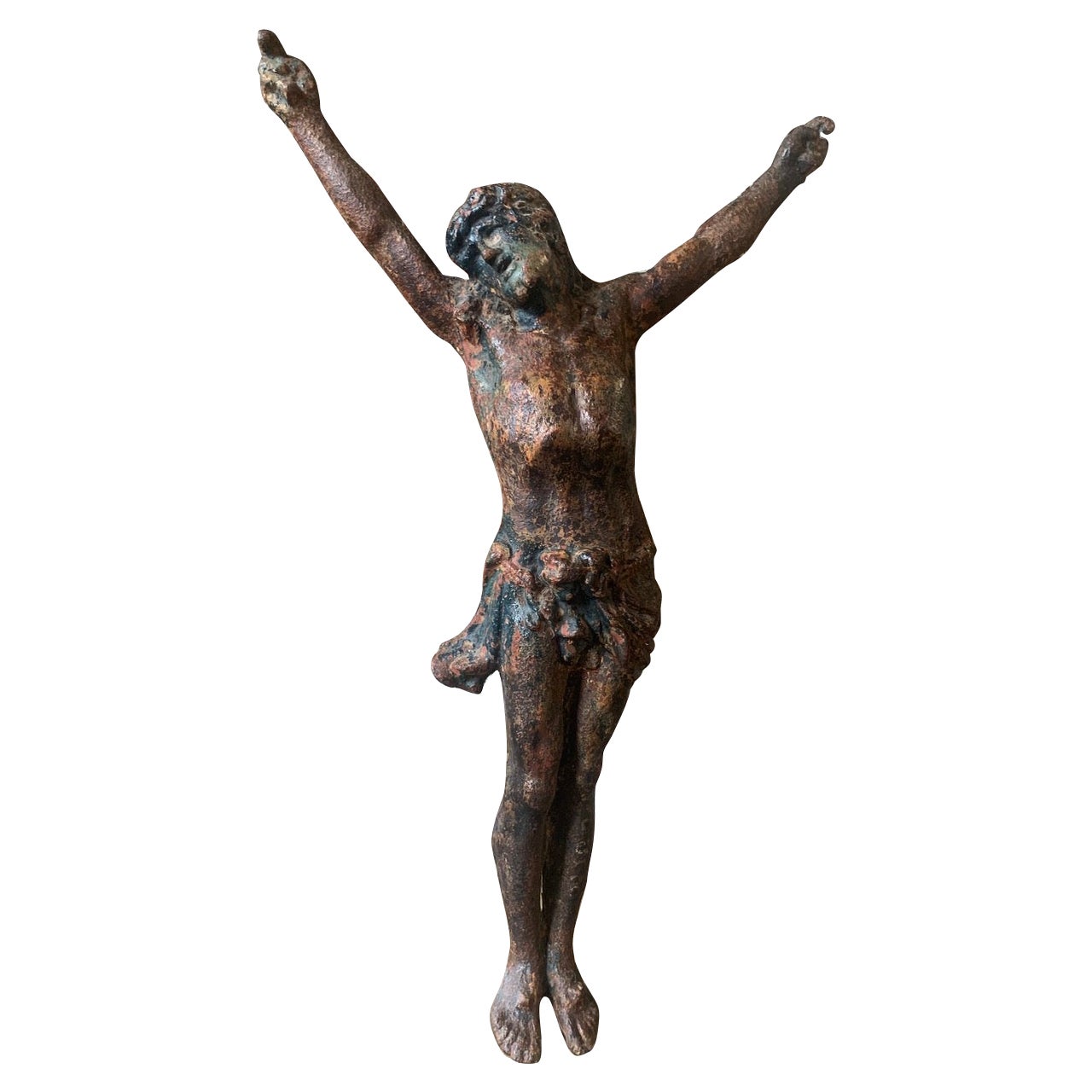 19th Century Cast Iron Jesus Christ Corpus For Sale