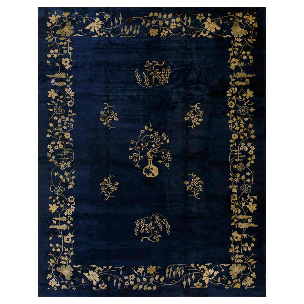 1920s Chinese Peking Carpet 9' x11' 6" For Sale
